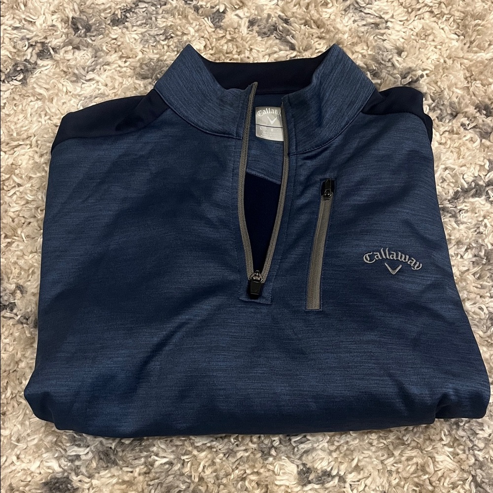 Callaway Navy Quarter-Zip Pullover